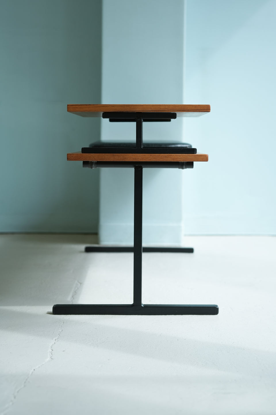 Euro Vintage Telephone Bench Midcentury Modern/ヨーロッパヴィンテージ テレフォンベンチ ミッドセンチュリーモダン
