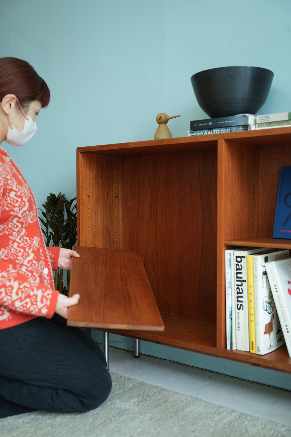Børge Mogensen Bookcase Teakwood FDB Møbler/ボーエ・モーエンセン ブックケース 本棚 チーク材 デンマークヴィンテージ