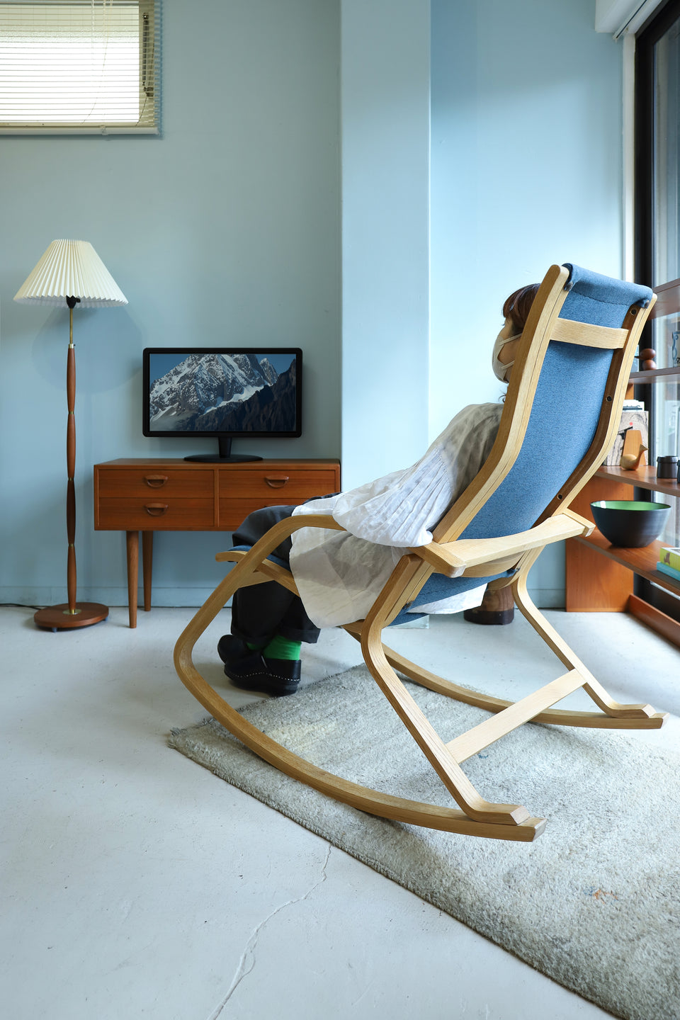 Czech Vintage Ludvik Volak Rocking Chair Drevopodnik Holesov/チェコヴィンテージ ロッキングチェア ルドヴィク・ヴォラック 北欧家具