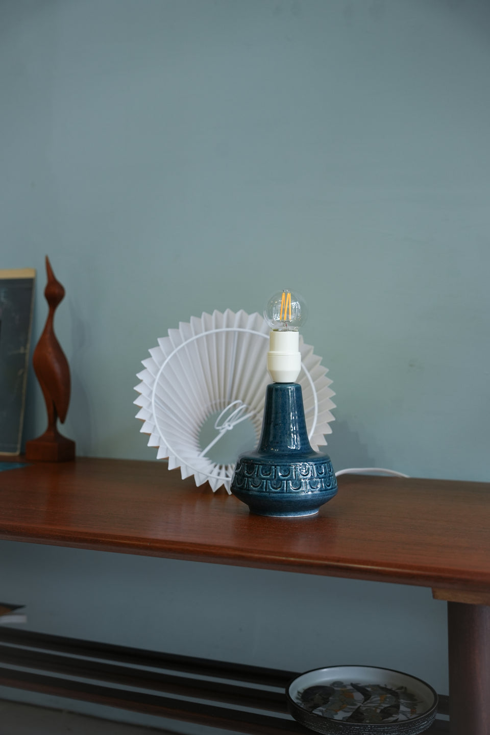 Søholm Model 1217 Table Lamp Danish Vintage/テーブルランプ スーホルム ブルー デンマークヴィンテージ 照明 北欧インテリア