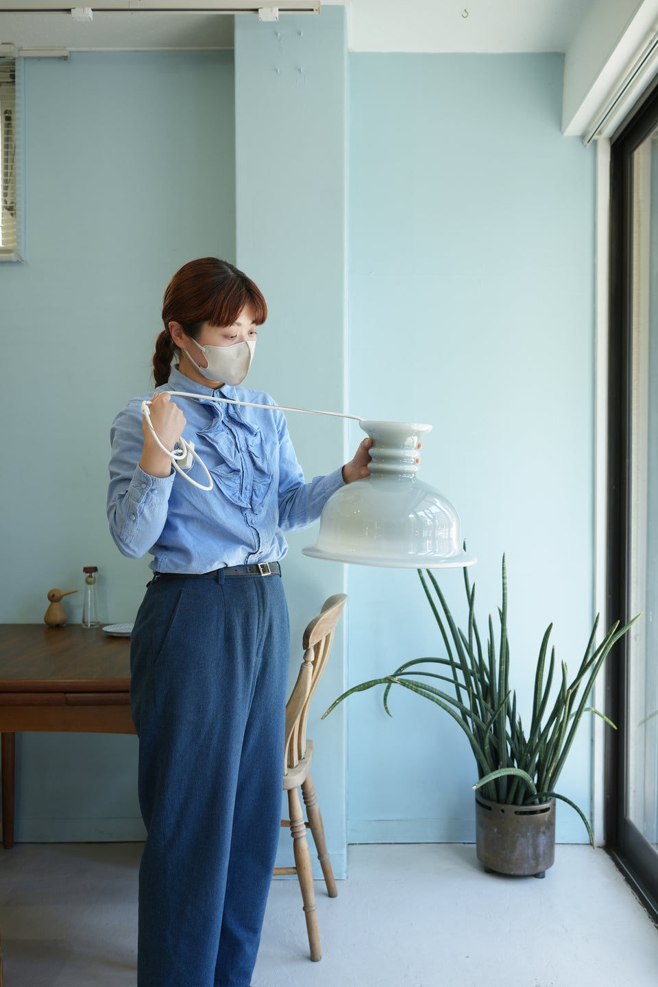 Holmegaard “Kro” Gray large Pendant Light Sidse Werner/ホルムガード 照明 ペンダントライト シセ・ヴェアナー デンマークヴィンテージ