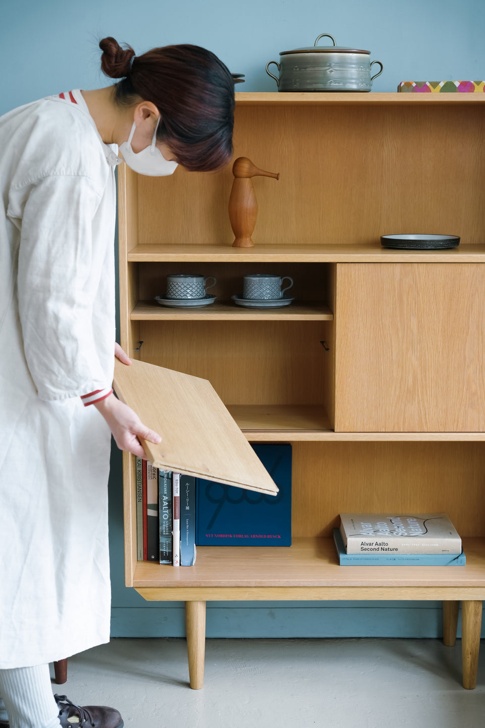 Danish Vintage Bookcase Shelf Oak/デンマークヴィンテージ ブックケース シェルフ