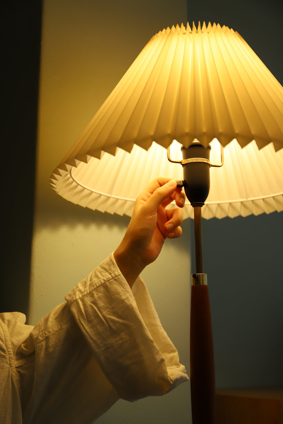 Danish Vintage Floor Stand Light Teakwood/デンマークヴィンテージ フロアスタンドライト 間接照明 チーク材 北欧インテリア