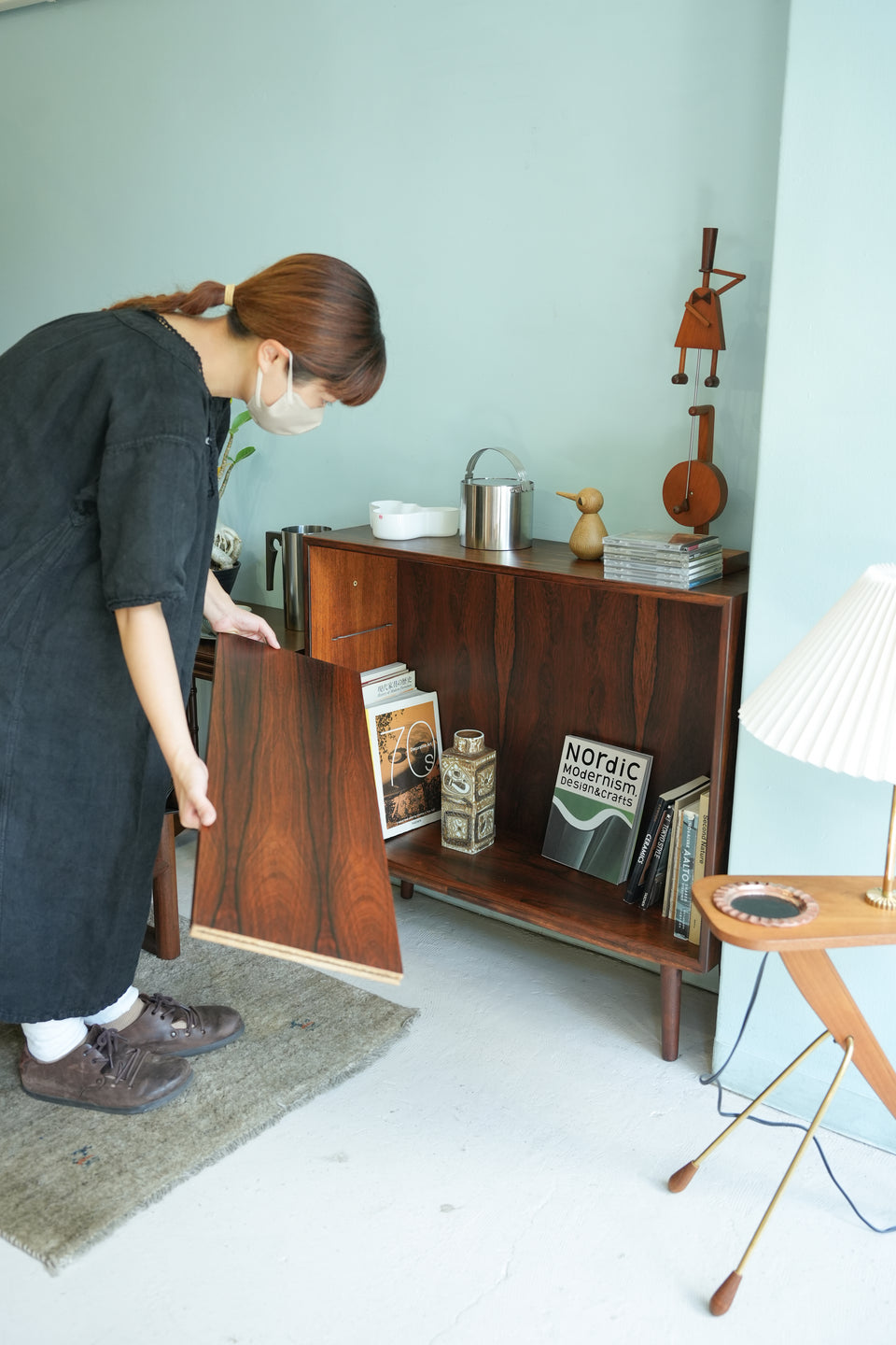 Danish Vintage Hjørnebo Møbelfabrik Small Bookcase Rosewood/デンマークヴィンテージ ローズウッド ブックケース 本棚 北欧家具