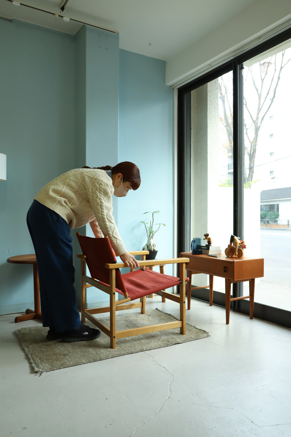 Danish Vintage Hyllinge Møbler Canvas Arm Chair/デンマークヴィンテージ アームチェア ラウンジチェア 北欧家具