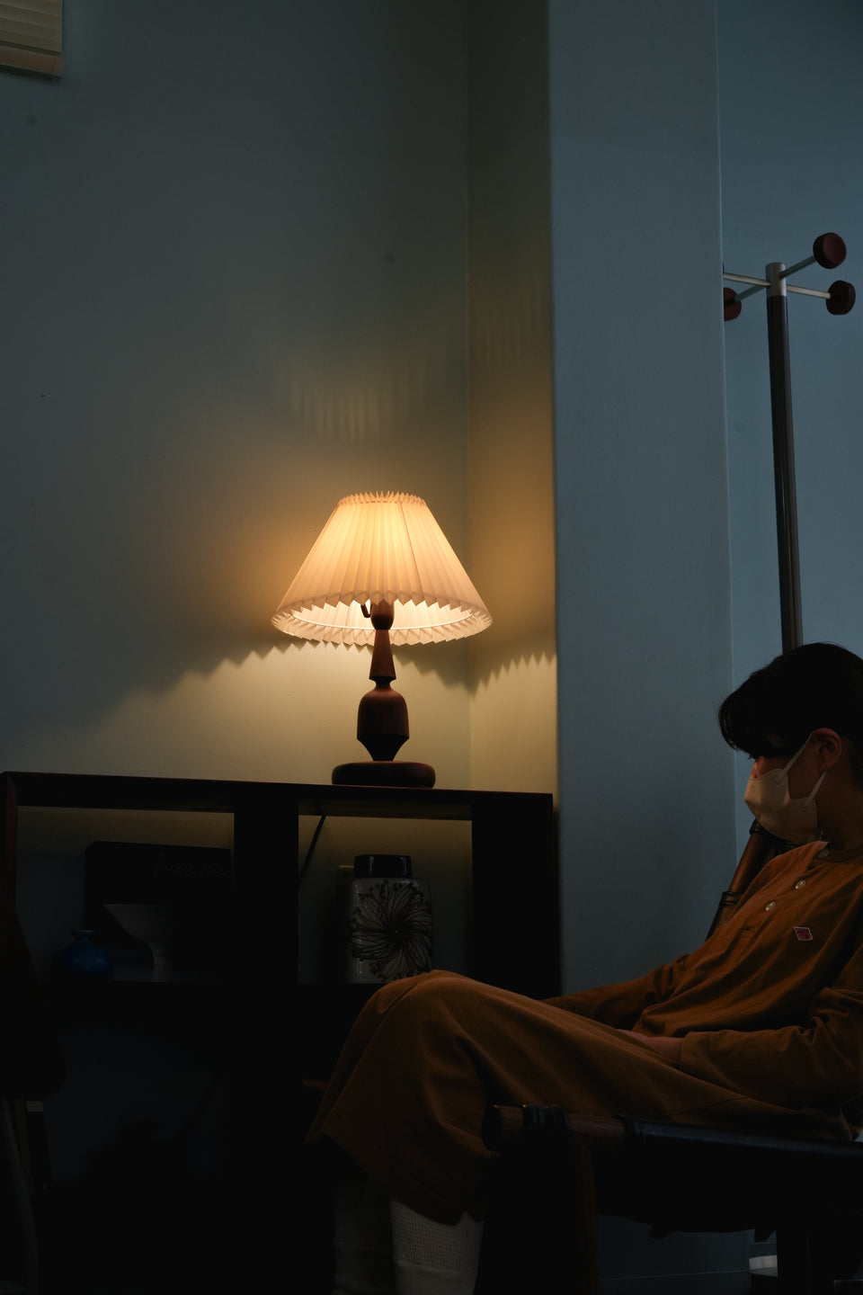 Danish Vintage Rosewood Sculptural Table Lamp/デンマークヴィンテージ テーブルランプ ローズウッド材