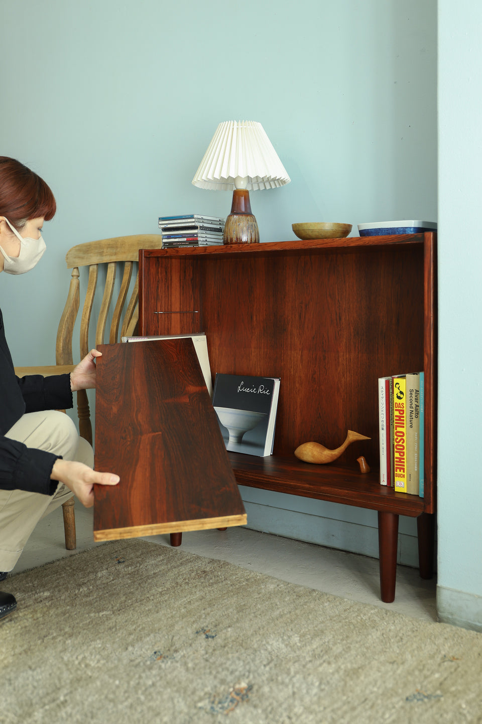 Danish Vintage Small Bookcase Rosewood/デンマークヴィンテージ スモールブックケース ローズウッド 本棚 北欧家具