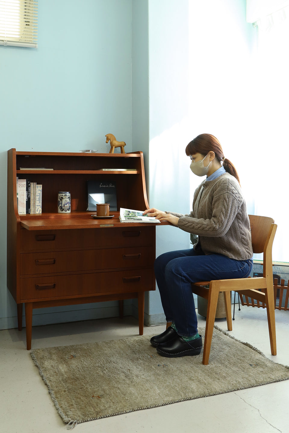 Danish Vintage Writing Bureau Gunnar Nielsen Tibergaard/デンマークヴィンテージ ライティングビューロー 北欧家具