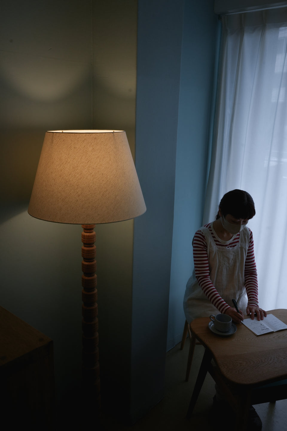 Danish Vintage Oak Solid Wood Floor Stand Light/デンマークヴィンテージ フロアスタンドライト オーク材