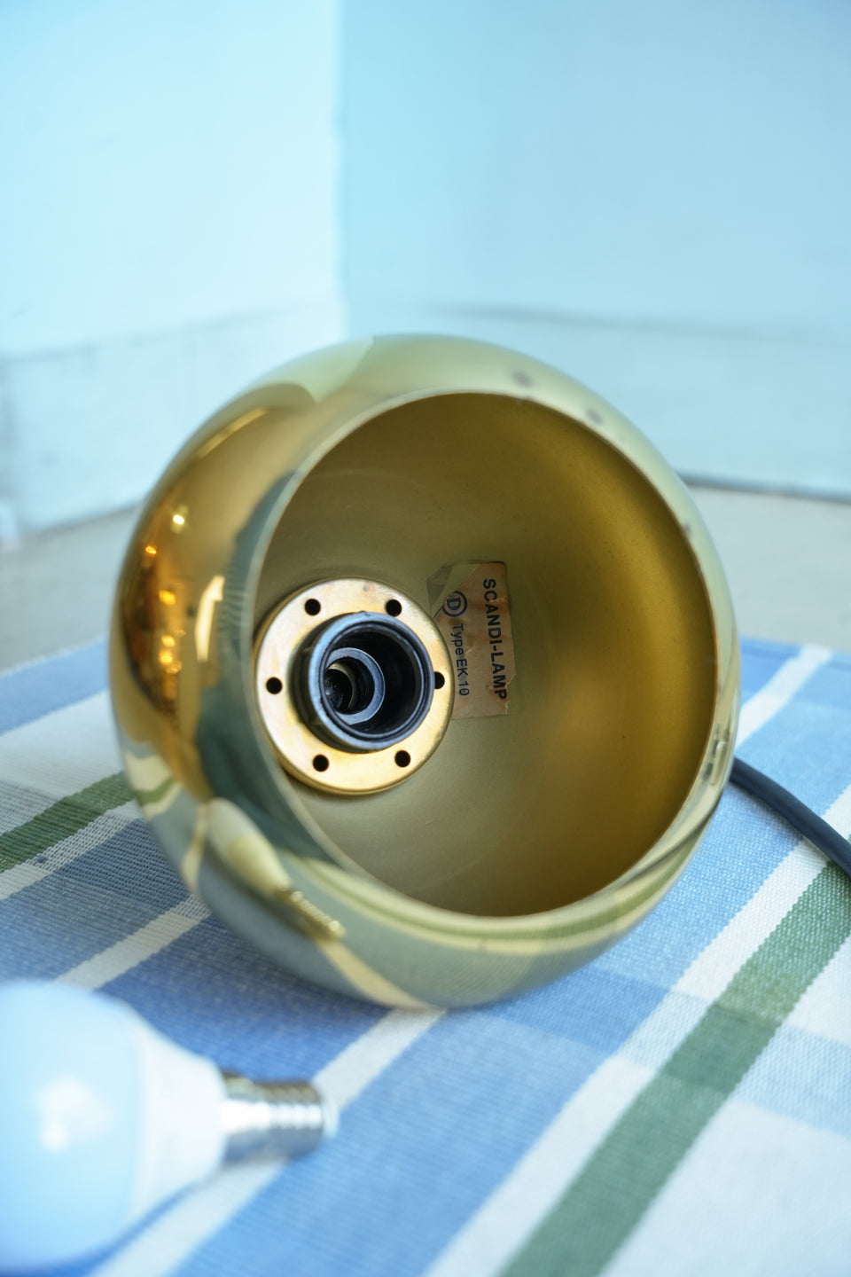 Danish Vintage Scandi-Lamp Brass Pendant Light/デンマークヴィンテージ ペンダントライト 真鍮製