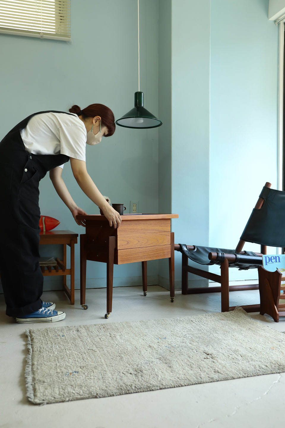 Danish Vintage Sewing Wagon Table/デンマークヴィンテージ ソーイングワゴンテーブル 北欧家具