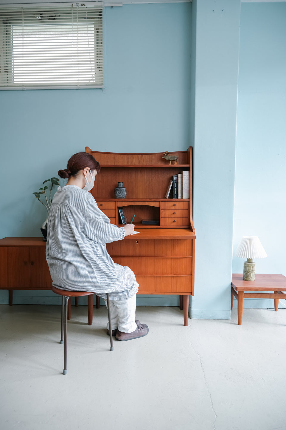 Danish Vintage Writing Bureau Dresser Teak/デンマークヴィンテージ ライティングビューロー ドレッサー チーク材