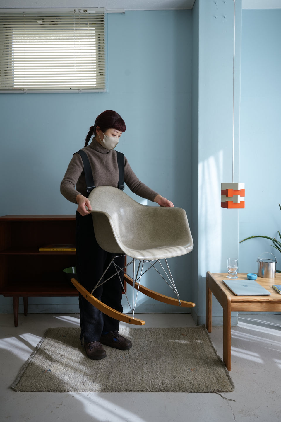 EAMES Arm Shell Chair with Rocker Base Herman Miller/ヴィンテージ ハーマンミラー イームズ アームシェルチェア ロッカーベース FRP RARチェア