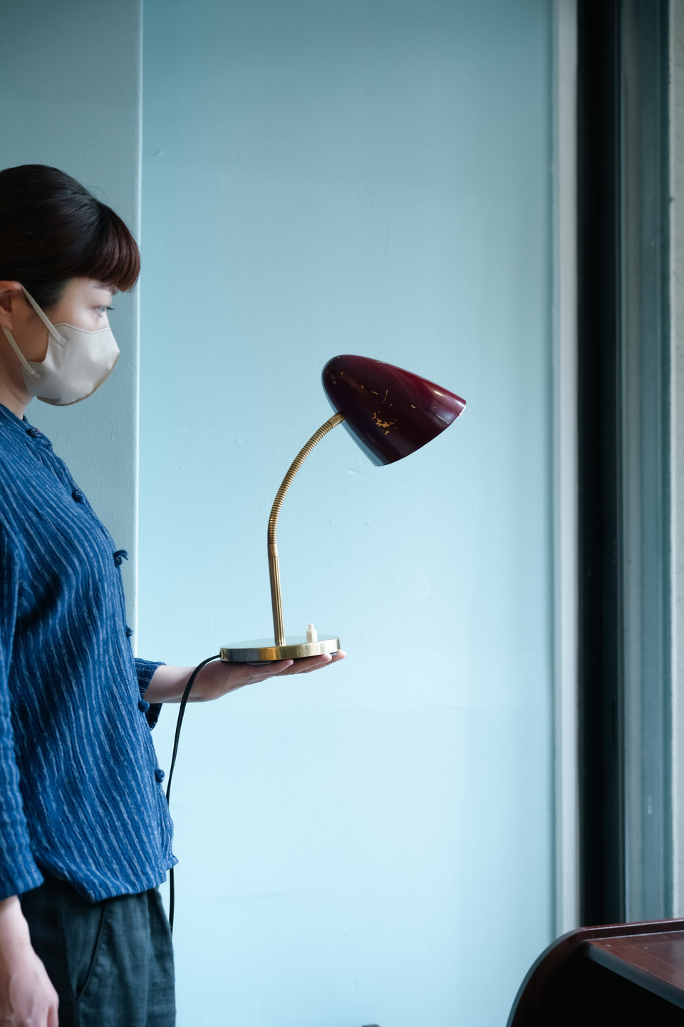 Euro Vintage Gooseneck Table Lamp/ヨーロッパヴィンテージ グースネックテーブルランプ