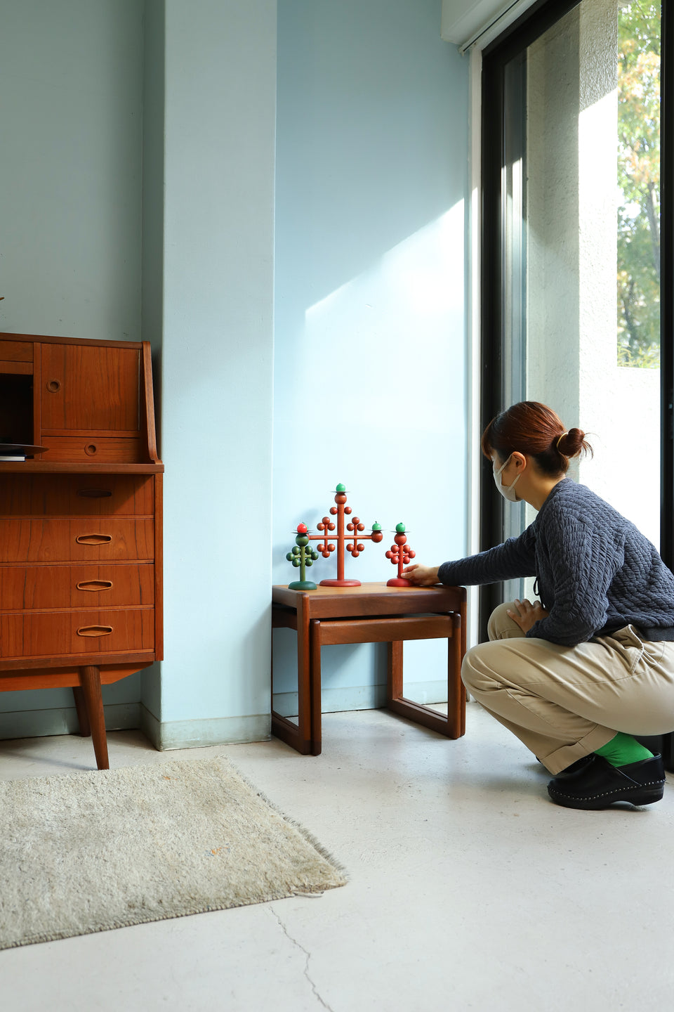 Finnish Vintage Aarikka Candle Holder/フィンランドヴィンテージ アーリッカ キャンドルホルダー 北欧雑貨