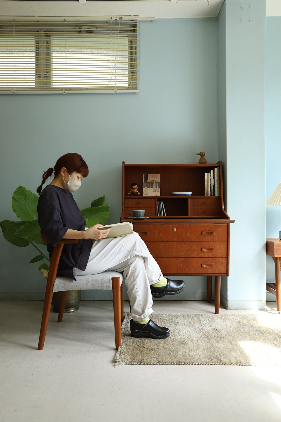 Hanbjerg Møbelfabrik Writing Bureau with Mirror Danish Vintage/デンマークヴィンテージ ライティングビューロー ドレッサー ミラー付き 北欧家具