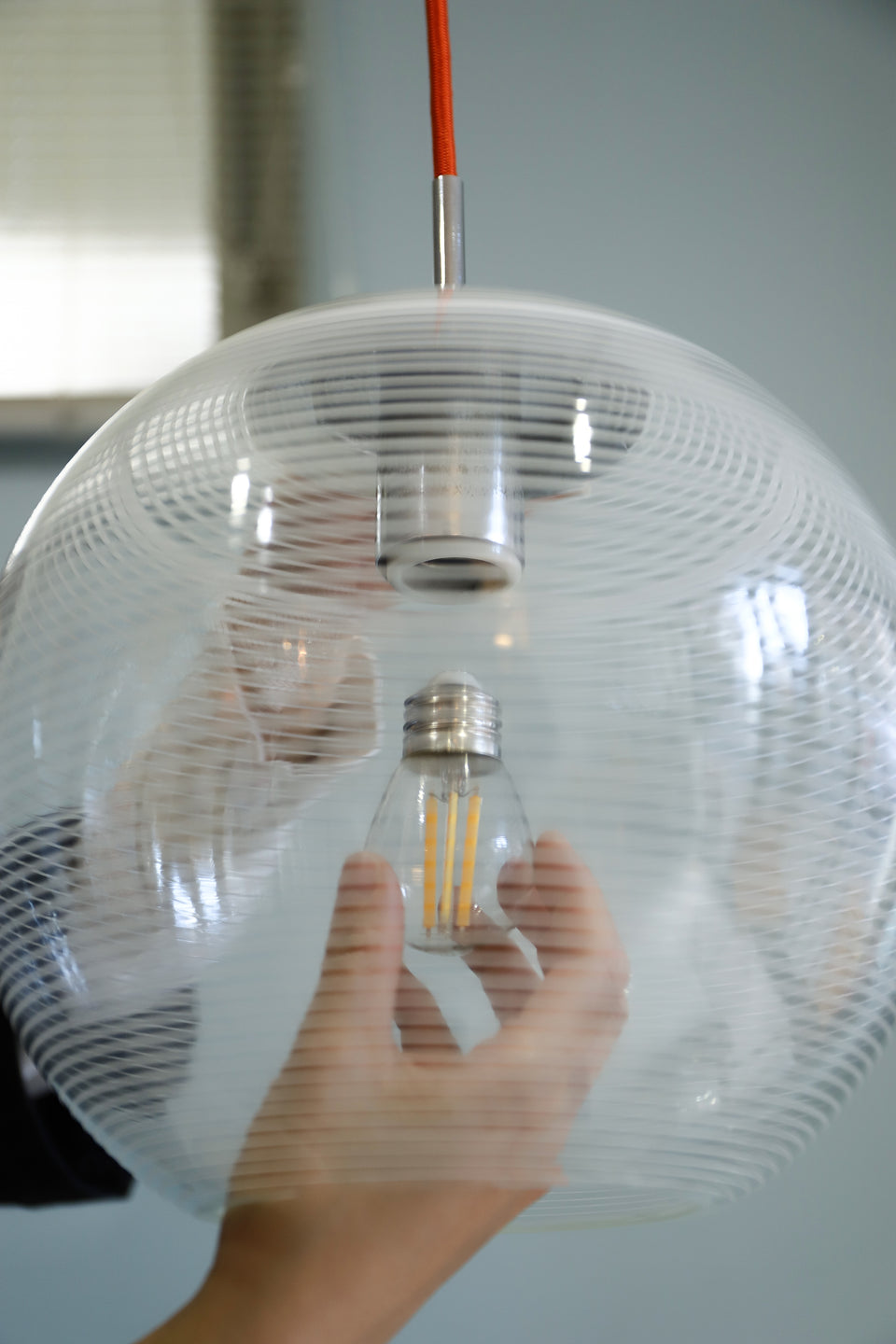 Japanese Vintage Globe Glass Pendant Light/ジャパンヴィンテージ ガラスシェード ペンダントライト レトロモダン