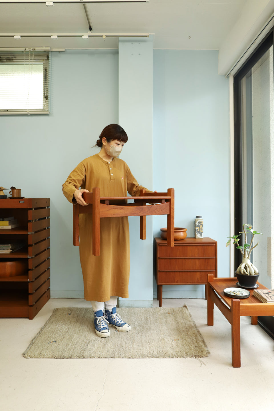 Danish Vintage Side Low Table/デンマークヴィンテージ サイドローテーブル チーク材 北欧家具