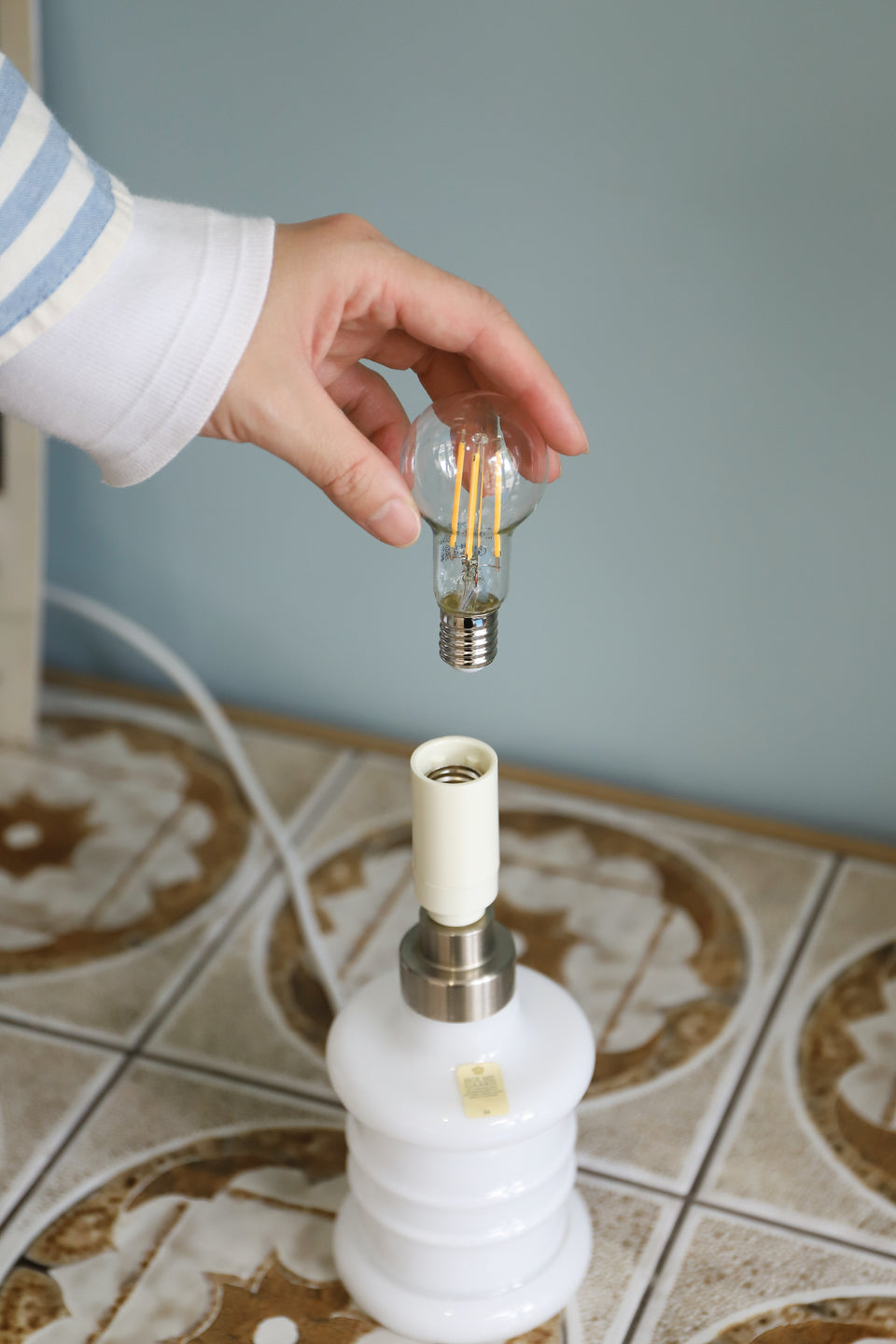 Danish Vintage Holmegaard Table Lamp Apoteker Small/ホルムガード テーブルランプ シセ・ヴェアナー スモールサイズ 間接照明 デンマークヴィンテージ