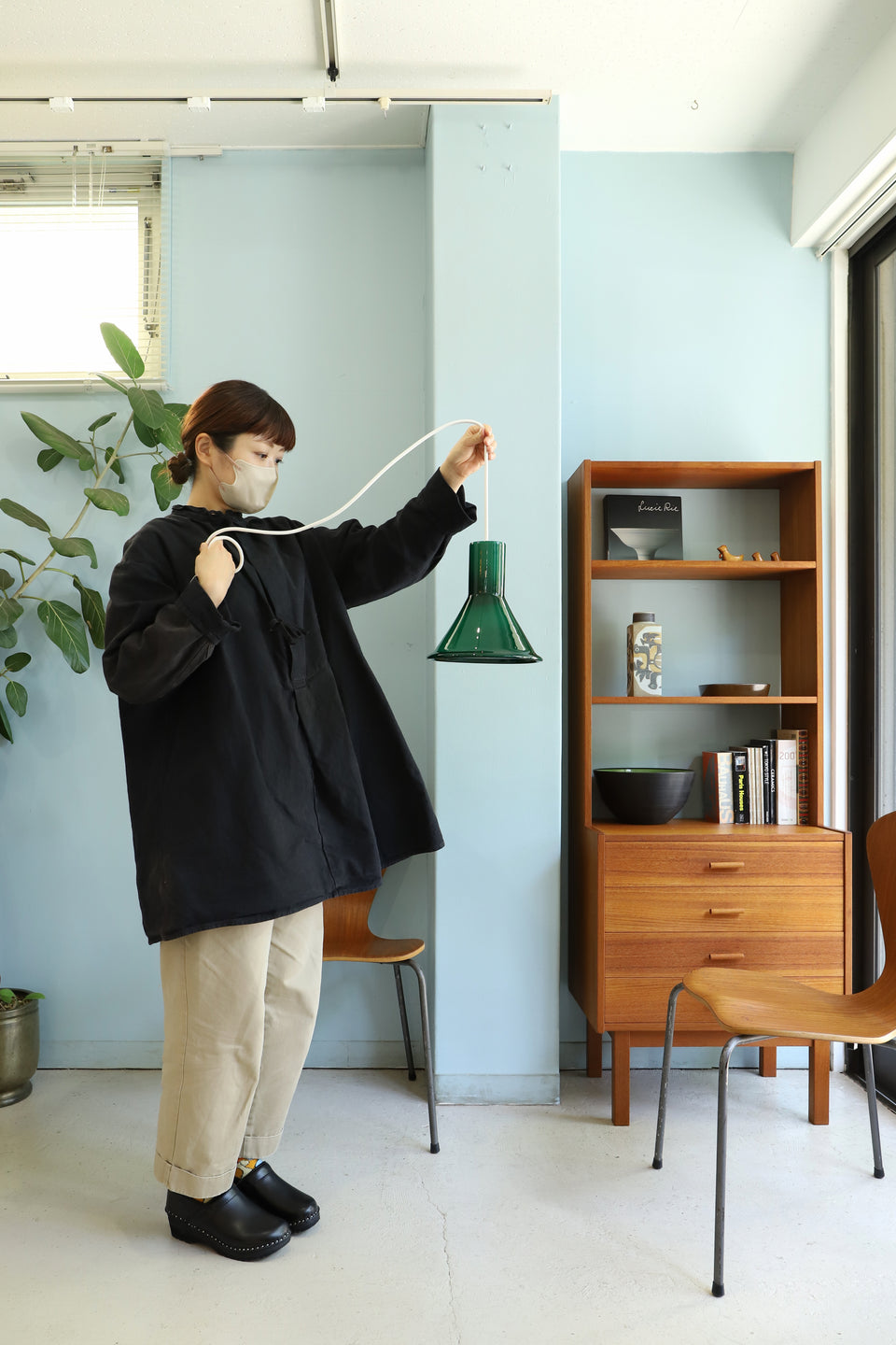 Holmegaard Pendant Light P&T Mini Green/ホルムガード ペンダントライト マイケル・バング デンマークヴィンテージ