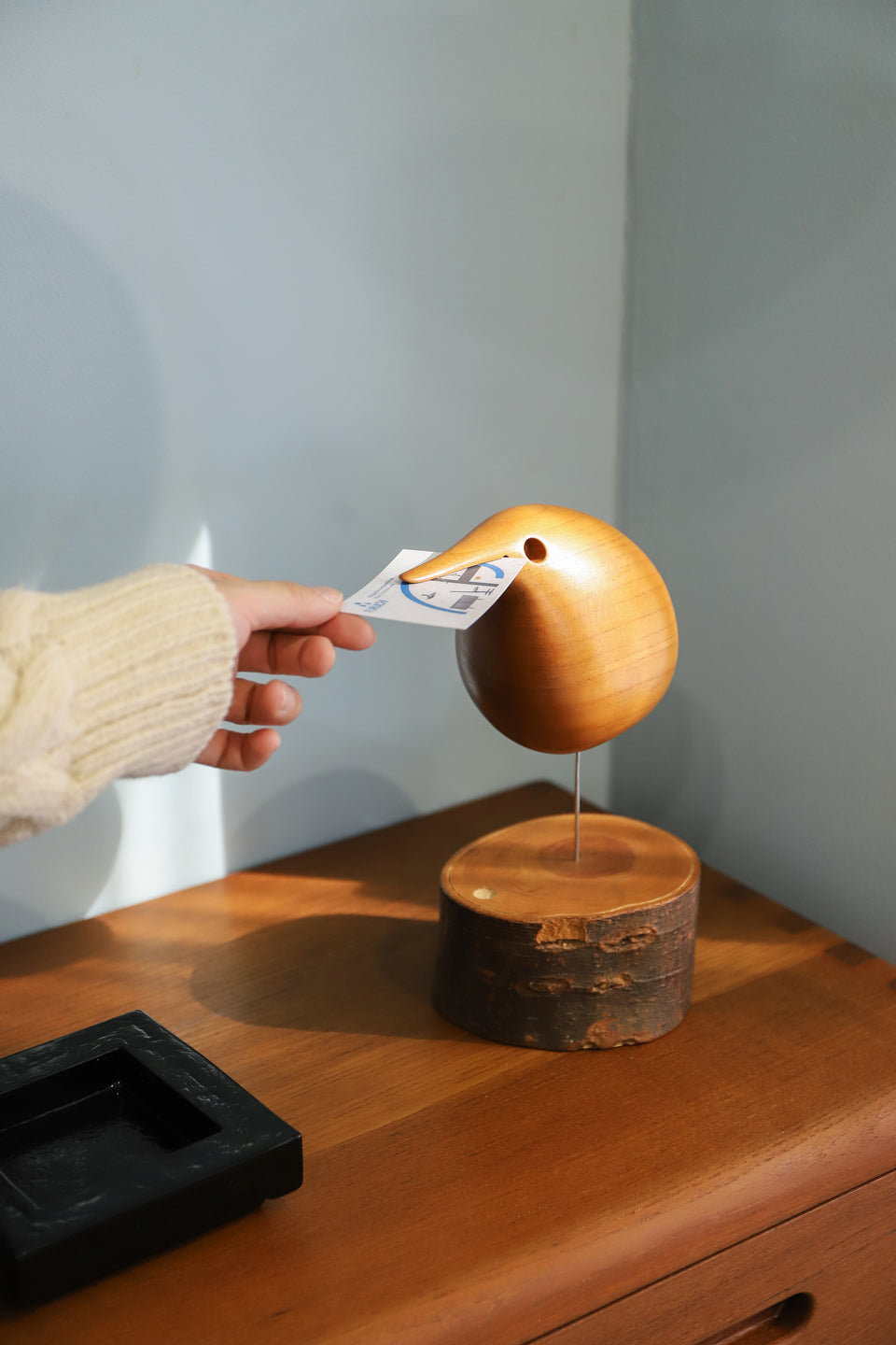 Wood with Wire Leg Bird Object/木製 バードオブジェ 置物 ミッドセンチュリー