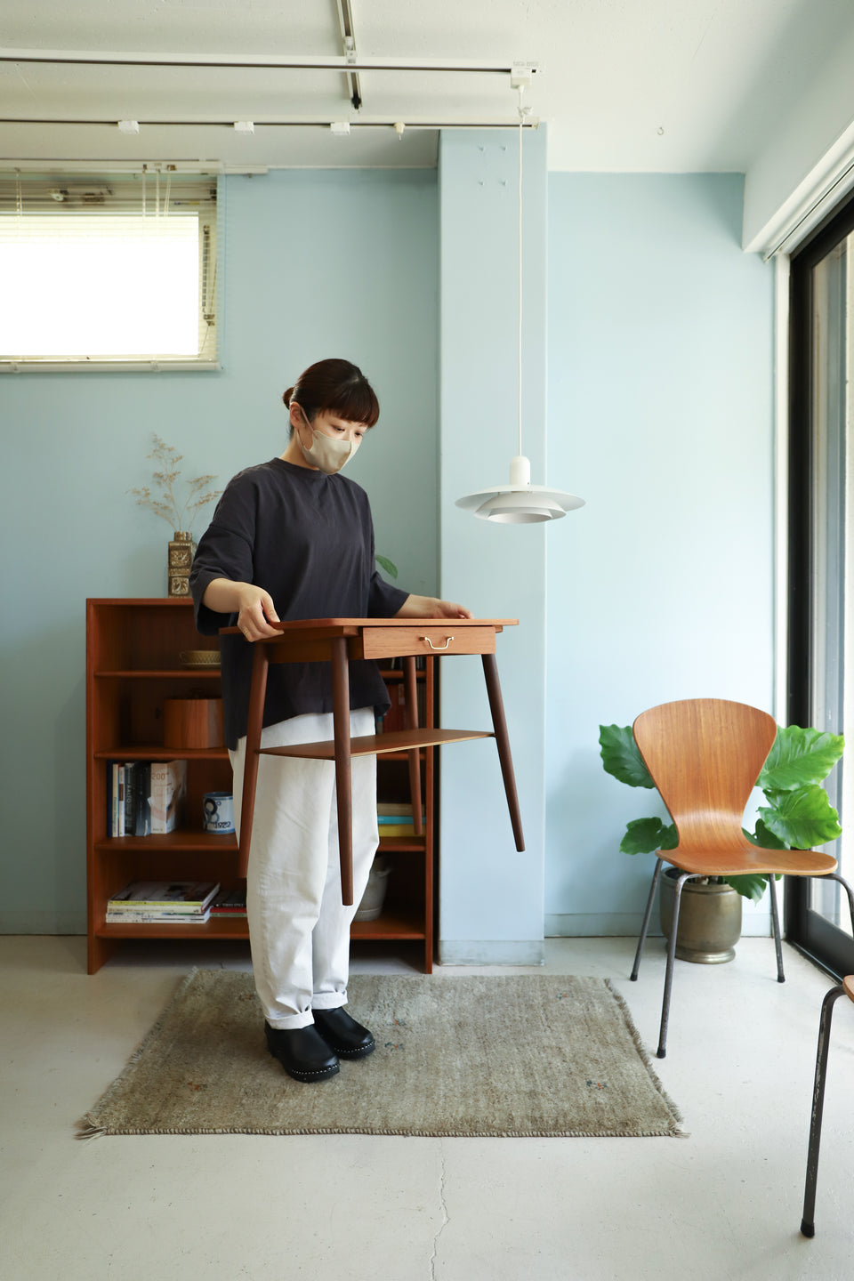 Danish Vintage Side Table with Drawer/デンマークヴィンテージ サイドテーブル 引き出し 北欧家具