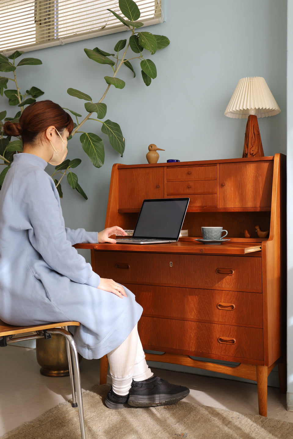 Danish Vintage Teakwood Writing Bureau/デンマークヴィンテージ ライティングビューロー チーク材 北欧家具