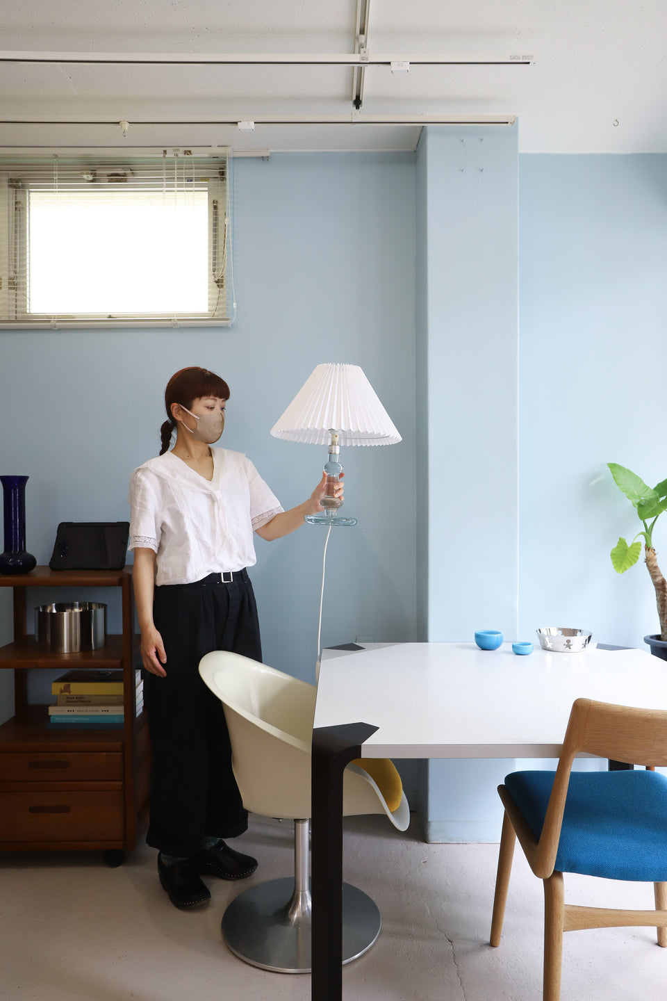 Holmegaard Sheraton Table Lamp Michael Bang/ホルムガード シェラトン テーブルランプ 間接照明 デンマークヴィンテージ