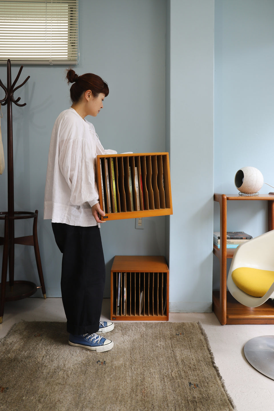 Japanese Vintage UCHIDA YOKO Wooden Document Case Box/ジャパンヴィンテージ 内田洋行 書類ケース ボックス レトロモダン