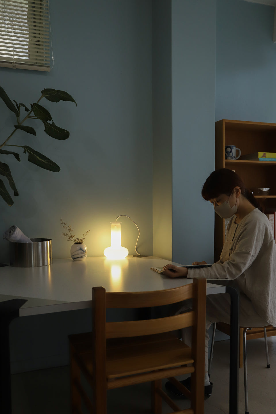 Danish Vintage Holmegaard Pendant Light Blues Small/デンマークヴィンテージ ホルムガード ペンダントライト ブルース シセ・ヴェアナー 北欧インテリア