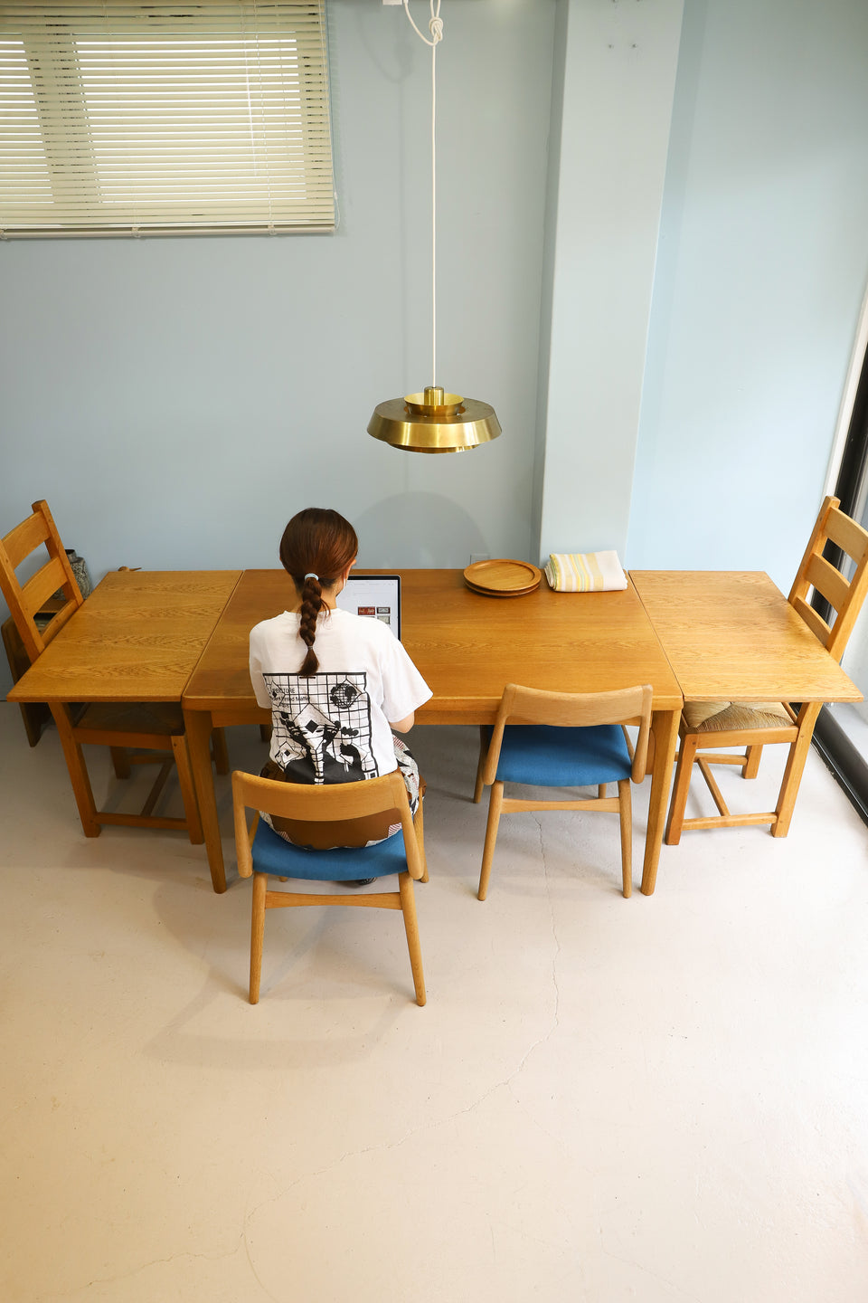 Vejle Stole og Møbelfabrik Extension Dining Table Henning Kjaernulf/デンマークヴィンテージ エクステンション ダイニングテーブル ヘニング・ケアヌルフ オーク材