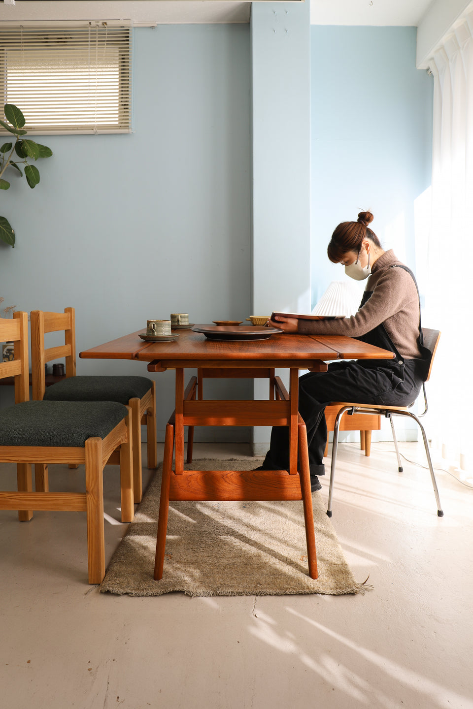 Elevator Extension Table Trioh Møbler Danish Vintage/デンマークヴィンテージ トリオモブラー エレベーター エクステンションテーブル 北欧家具