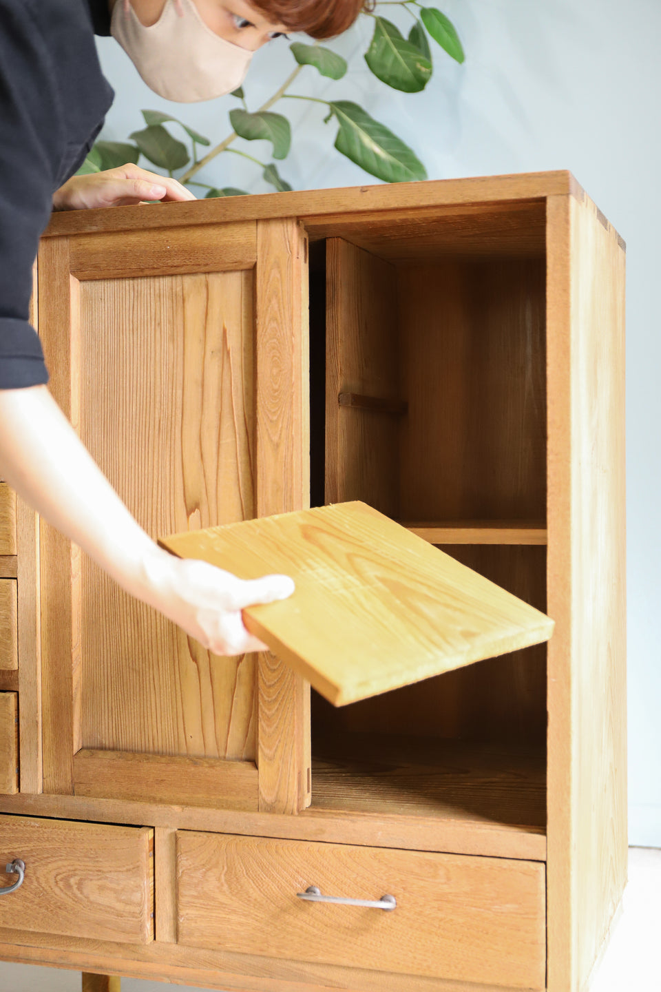 Japanese Vintage Wooden Cabinet Chest/ジャパンヴィンテージ 小引き出し 茶箪笥 収納 レトロ