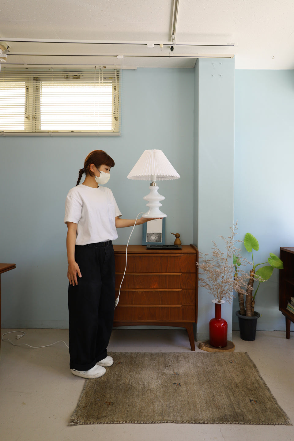 Vintage Holmegaard Table Lamp MARY Per Lutken/ホルムガード テーブルランプ マリー ペル・ルッケン 間接照明 デンマーク 北欧インテリア