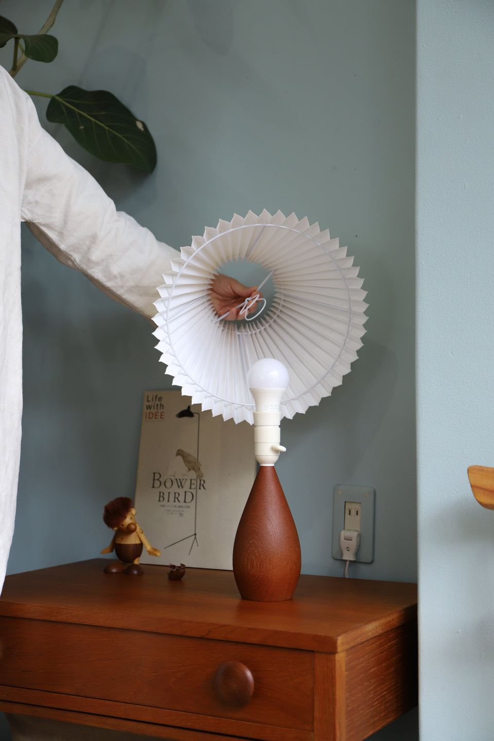 Teakwood Table Lamp Danish Vintage/デンマークヴィンテージ テーブルランプ チーク材 間接照明 北欧インテリア