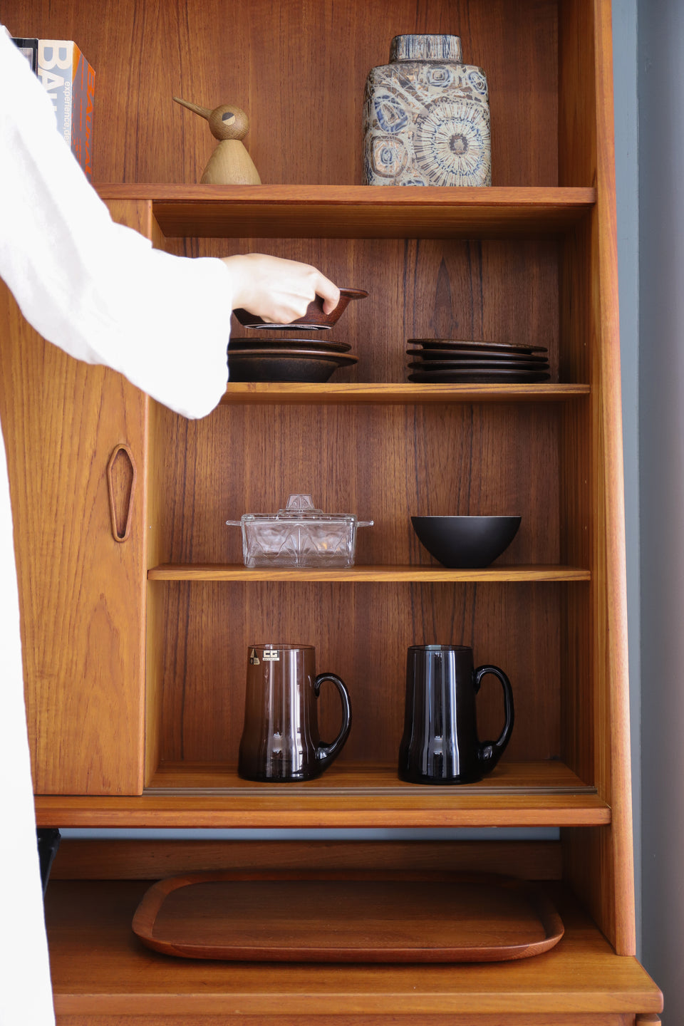 Danish Vintage High Shelf Cabinet/デンマークヴィンテージ ハイシェルフ キャビネット 収納 北欧家具