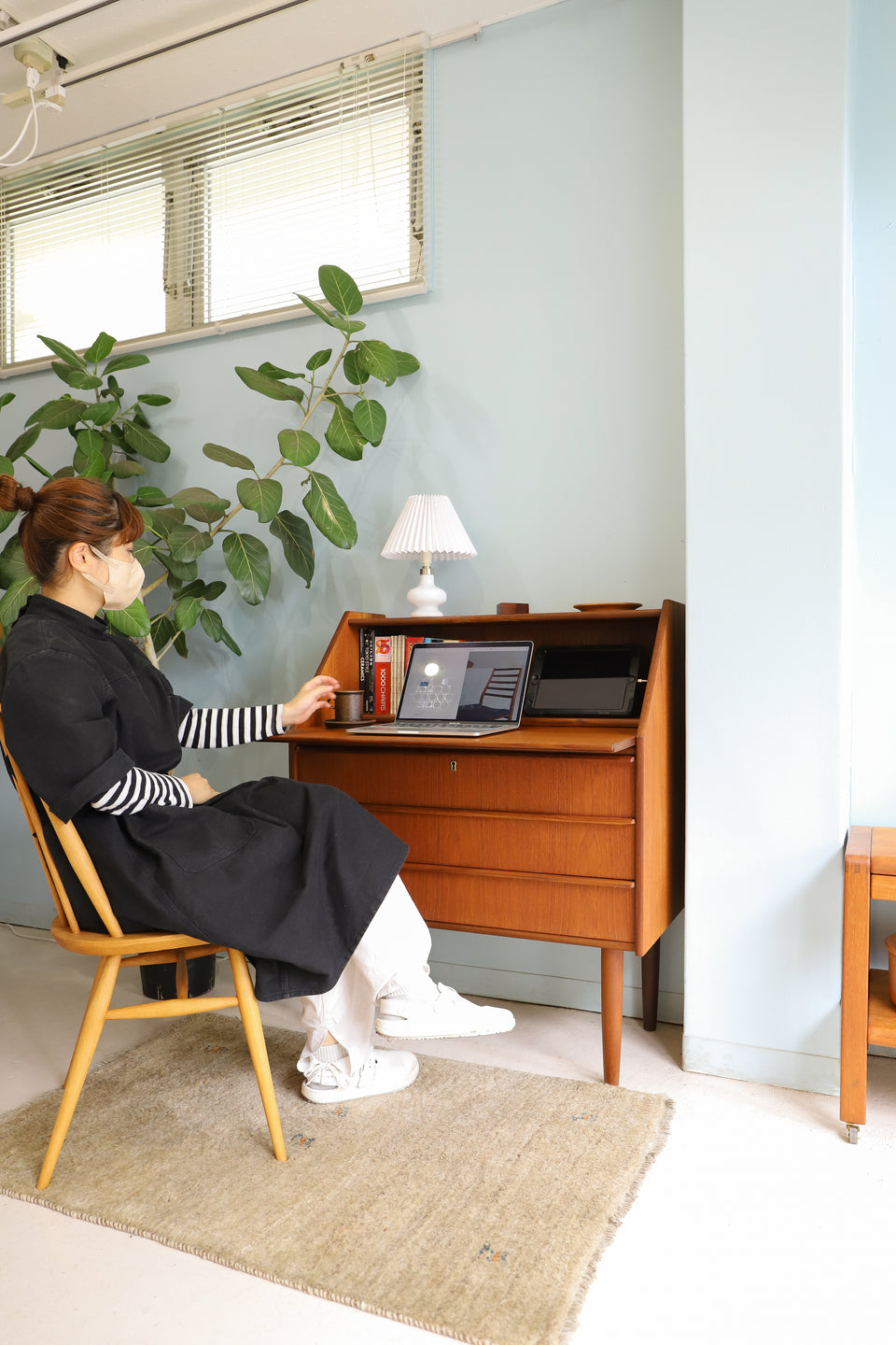 Writing Bureau Hanbjerg Møbelfabrik Danish Vintage/デンマークヴィンテージ ライティングビューロー デスク チーク材 北欧家具