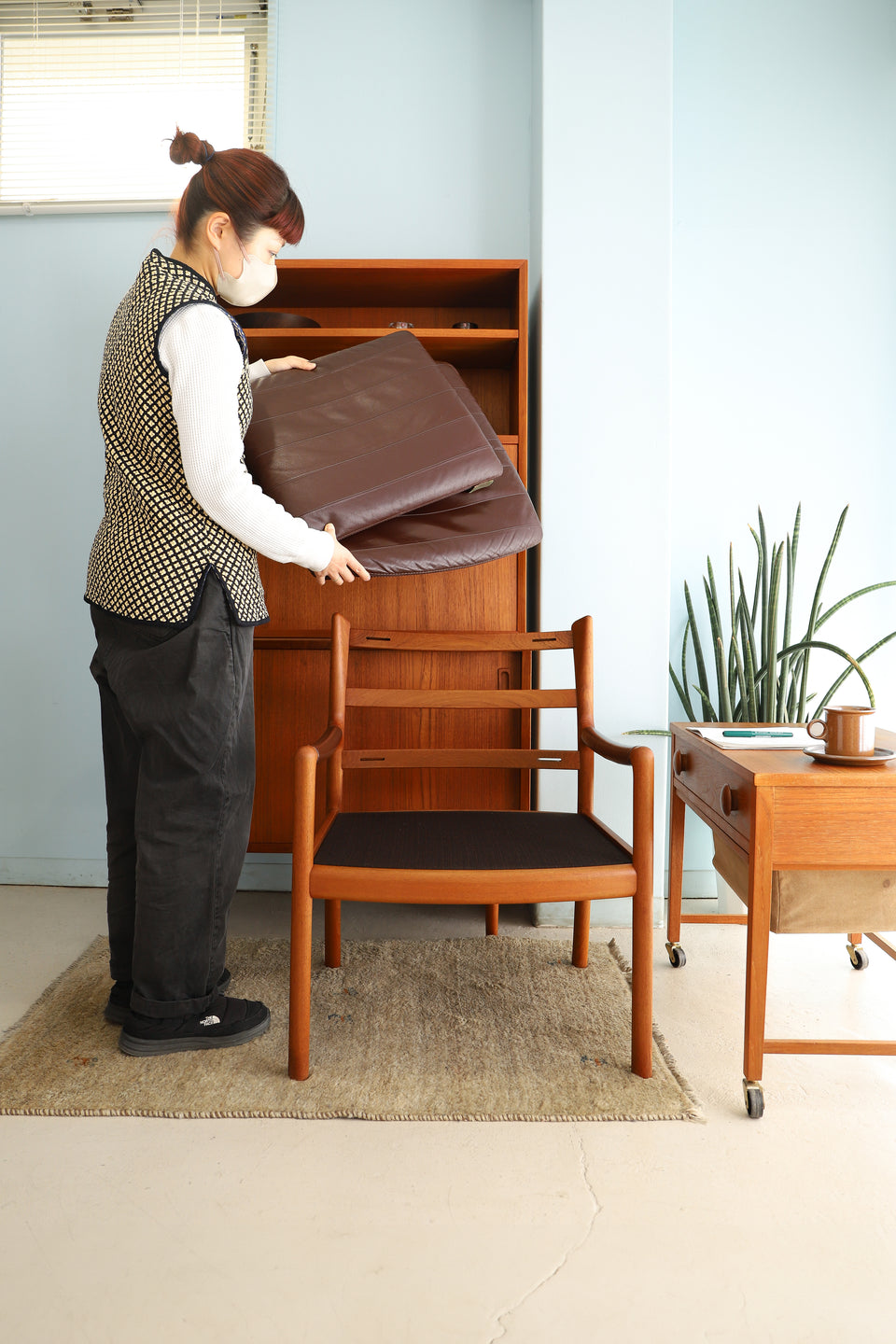 Japanese Vintage HITA CRAFTS Arm Chair Teakwood/日田工芸 アームチェア 椅子 チーク材 ジャパンヴィンテージ