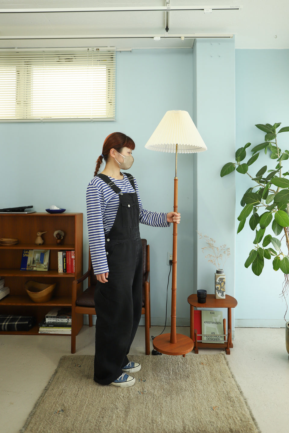 Danish Vintage Floor Stand Light Teakwood/デンマークヴィンテージ フロアスタンドライト チーク材 北欧インテリア
