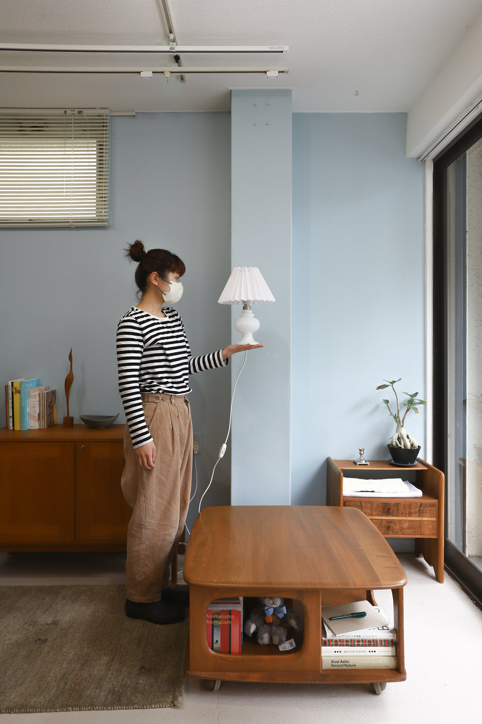 Vintage Holmegaard Table Lamp Monique Michael Bang/ホルムガード テーブルランプ モニーク マイケル・バング 間接照明 北欧インテリア