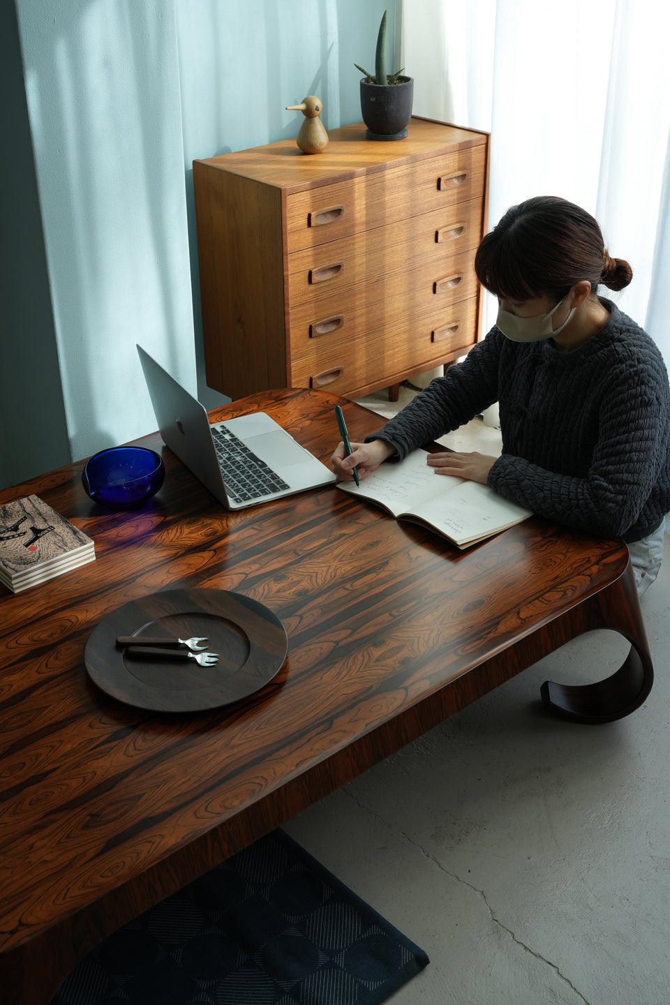 Japanese Modern Tendo Low Table Rosewood/天童木工 座卓 剣持勇 ローズウッド ジャパニーズモダン