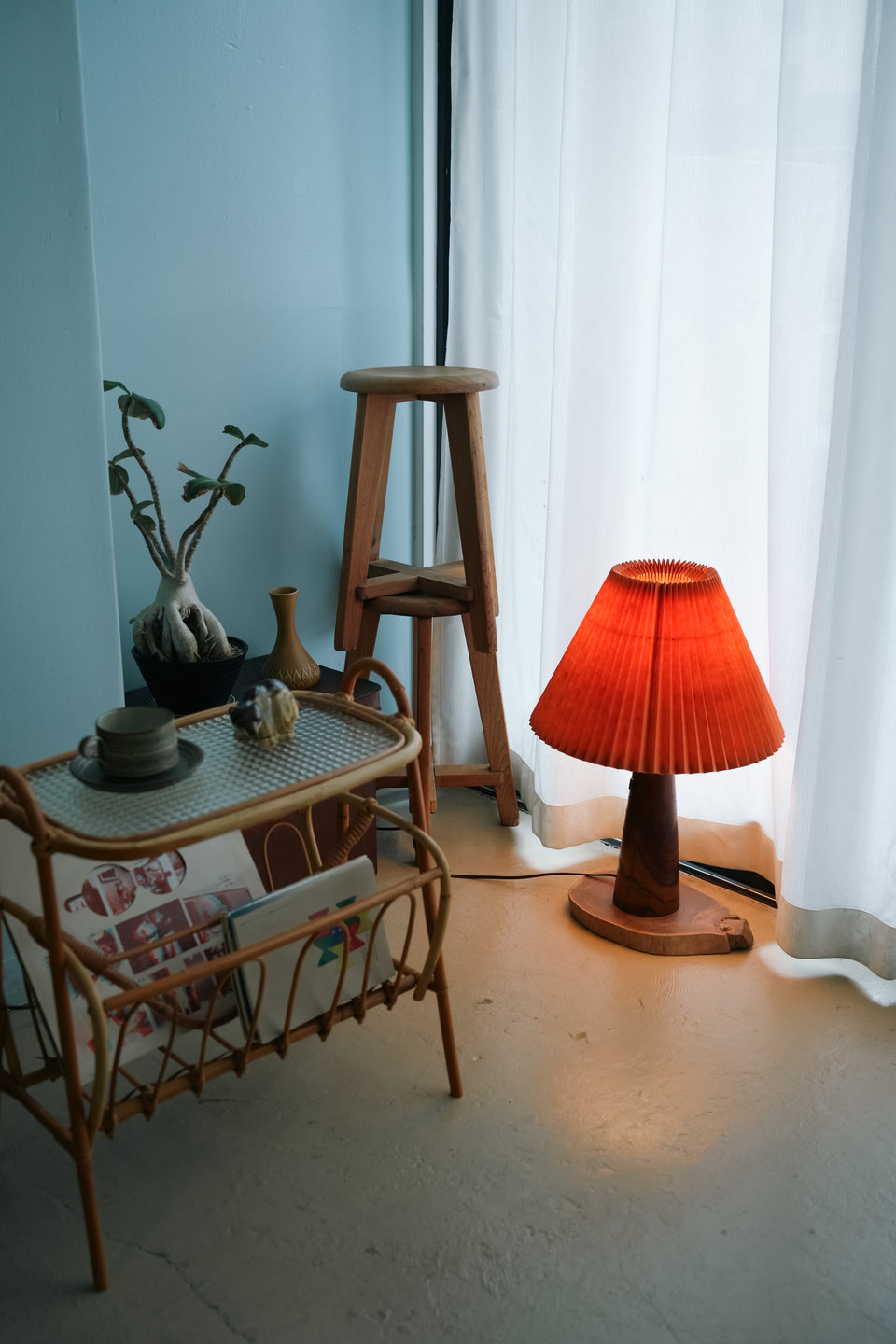 Japanese Vintage Wooden Table Lamp/ジャパンヴィンテージ テーブルランプ 木製