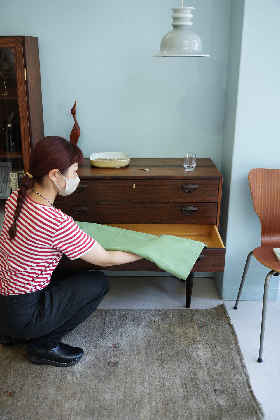 Kai Kristiansen 4drawer Chest Rosewood Feldballes Møbelfabrik/カイ・クリスチャンセン 4段チェスト ローズウッド材 北欧家具