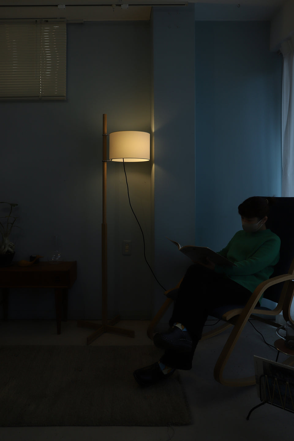 Miguel Milá TMM Floor Lamp Santa&Cole/ミゲル・ミラ TMMフロアランプ サンタ&コール オーク材 スペイン