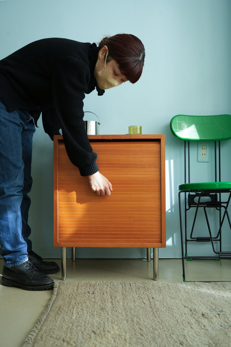 Punt Mobles Shutter Small Cabinet/スモールキャビネット 蛇腹扉 スペイン家具