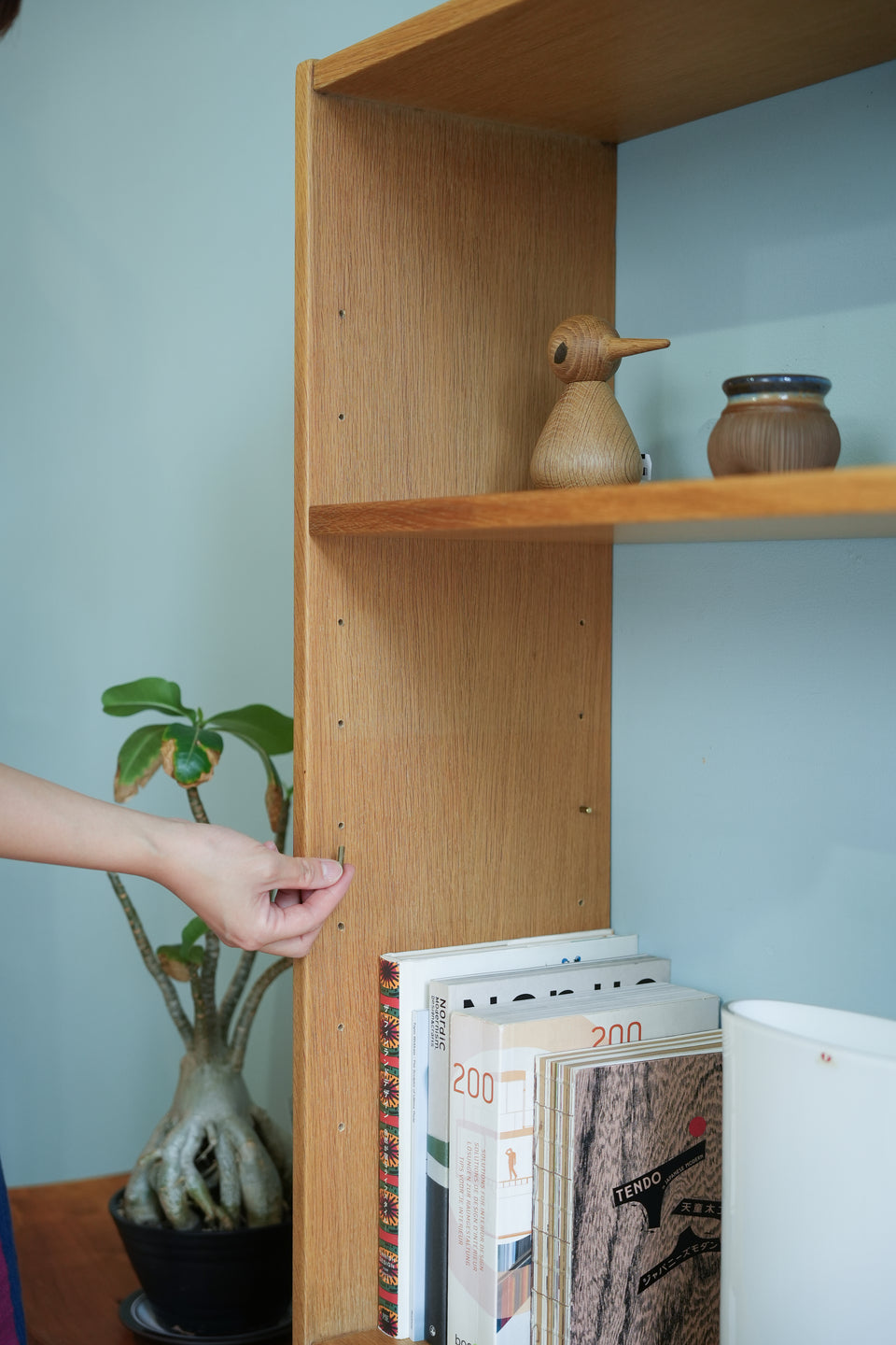 Scandinavian Vintage Open Bookcase Oakwood/北欧ヴィンテージ オープンブックケース 本棚 オーク材