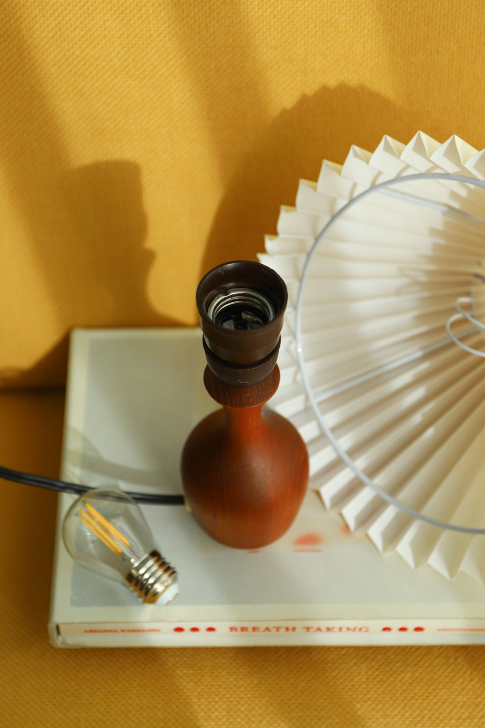 Small Table Lamp Teakwood Danish Vintage/デンマークヴィンテージ スモールテーブルランプ チーク材 間接照明 北欧インテリア
