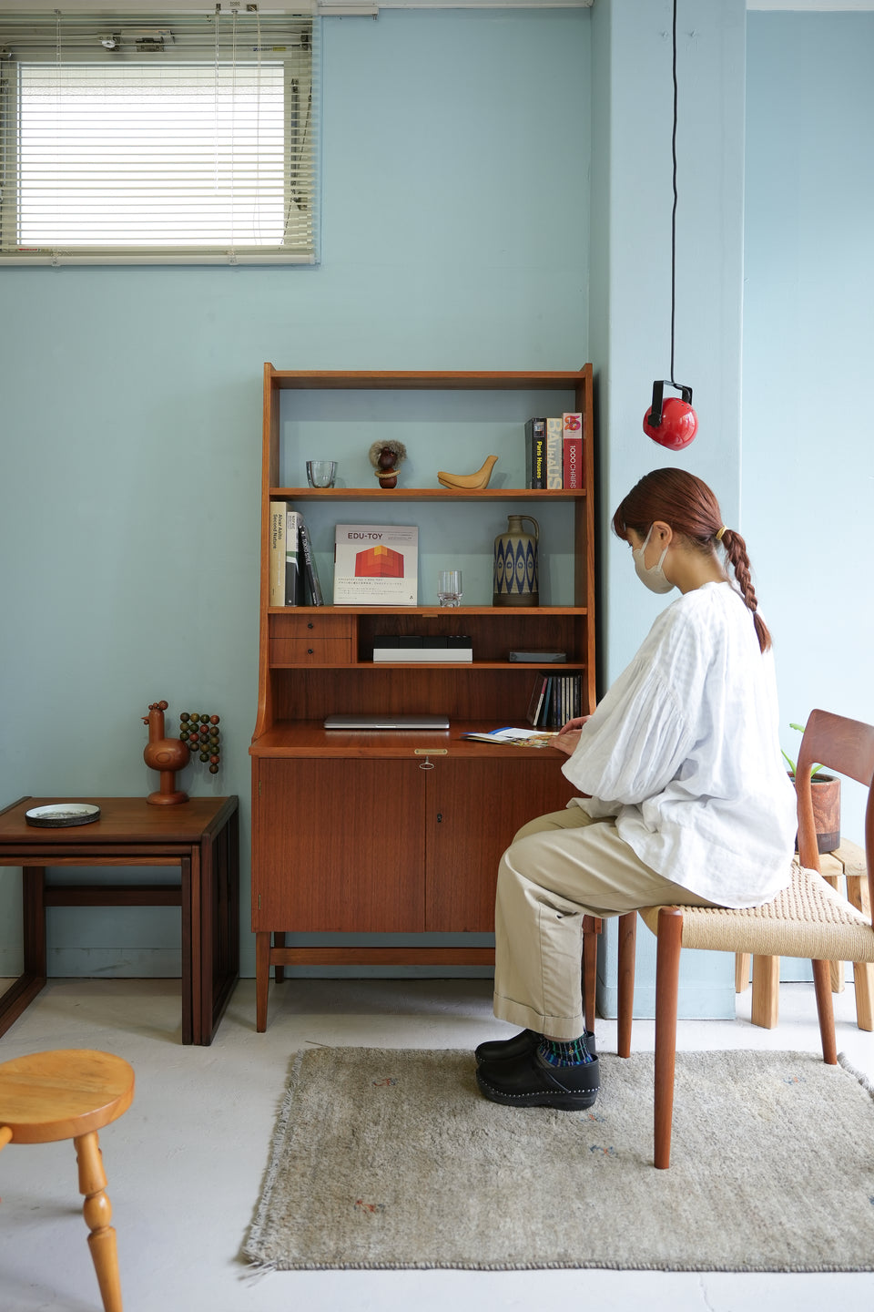 Swedish Vintage Bookcase Bureau/スウェーデンヴィンテージ ブックケース ビューロー 本棚 北欧家具