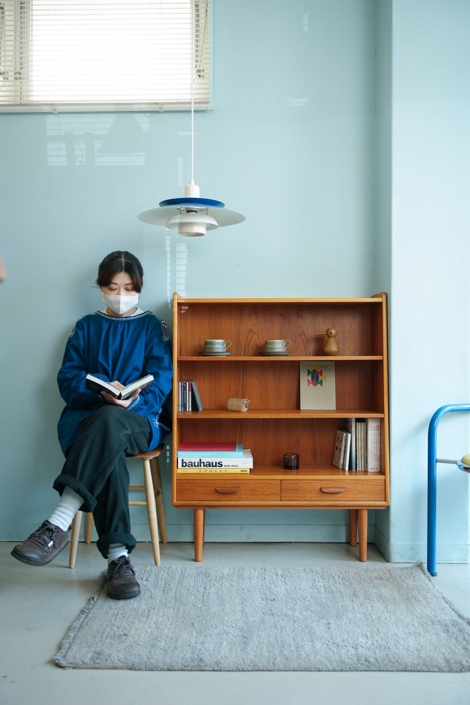 Swedish Vintage AB Möbelfabriken Örnen Bookcase with Drawer/スウェーデンヴィンテージ ブックケース 引き出し付