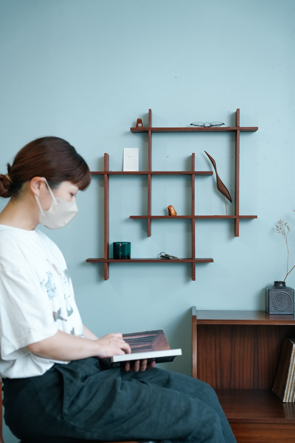 Swedish Vintage Teak Wall Shelf/スウェーデンヴィンテージ ウォールシェルフ チーク材
